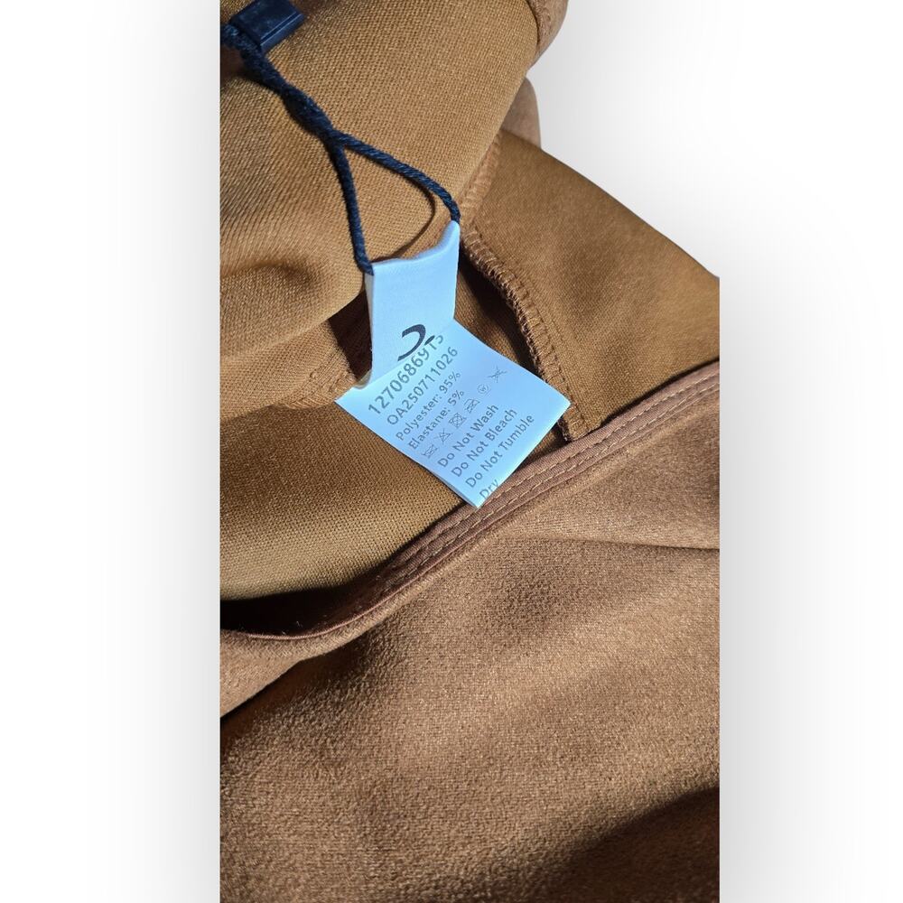 Commense Camel Suede-Effect Button Jacket – Tailo… - image 7